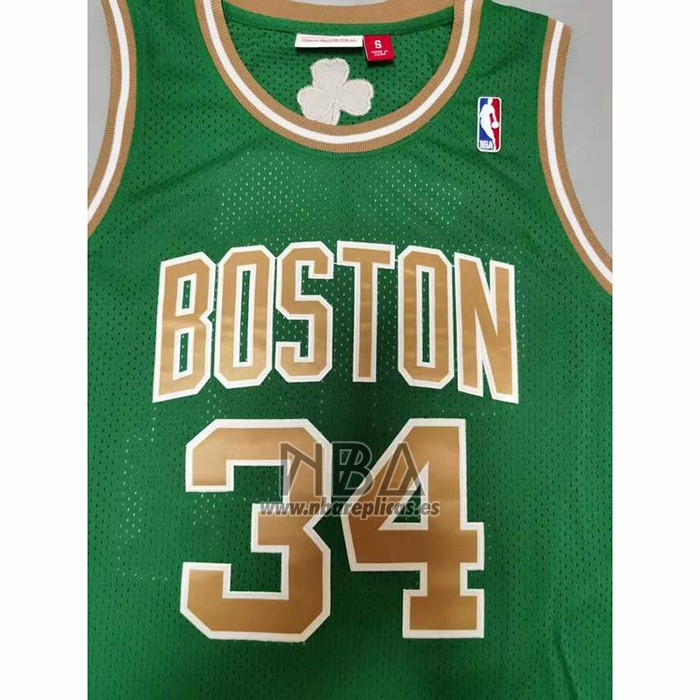 Camiseta Boston Celtics Paul Pierce NO 34 Mitchell & Ness 2007-08 Verde